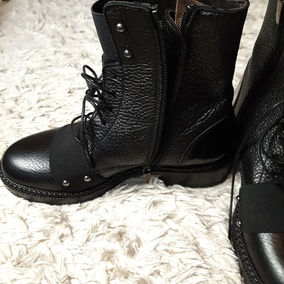 LAURA bellariva leather combat boots - Picture 14 of 14